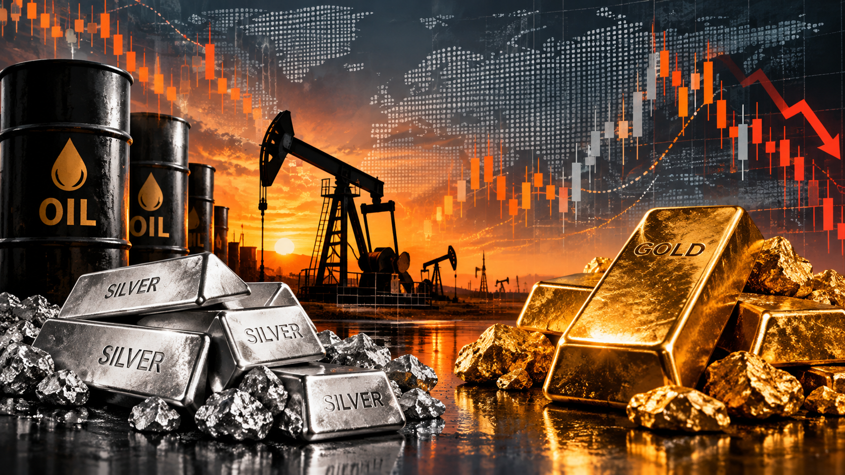 توقعات الذهب والفضة والنفط 15 أكتوبر 2026