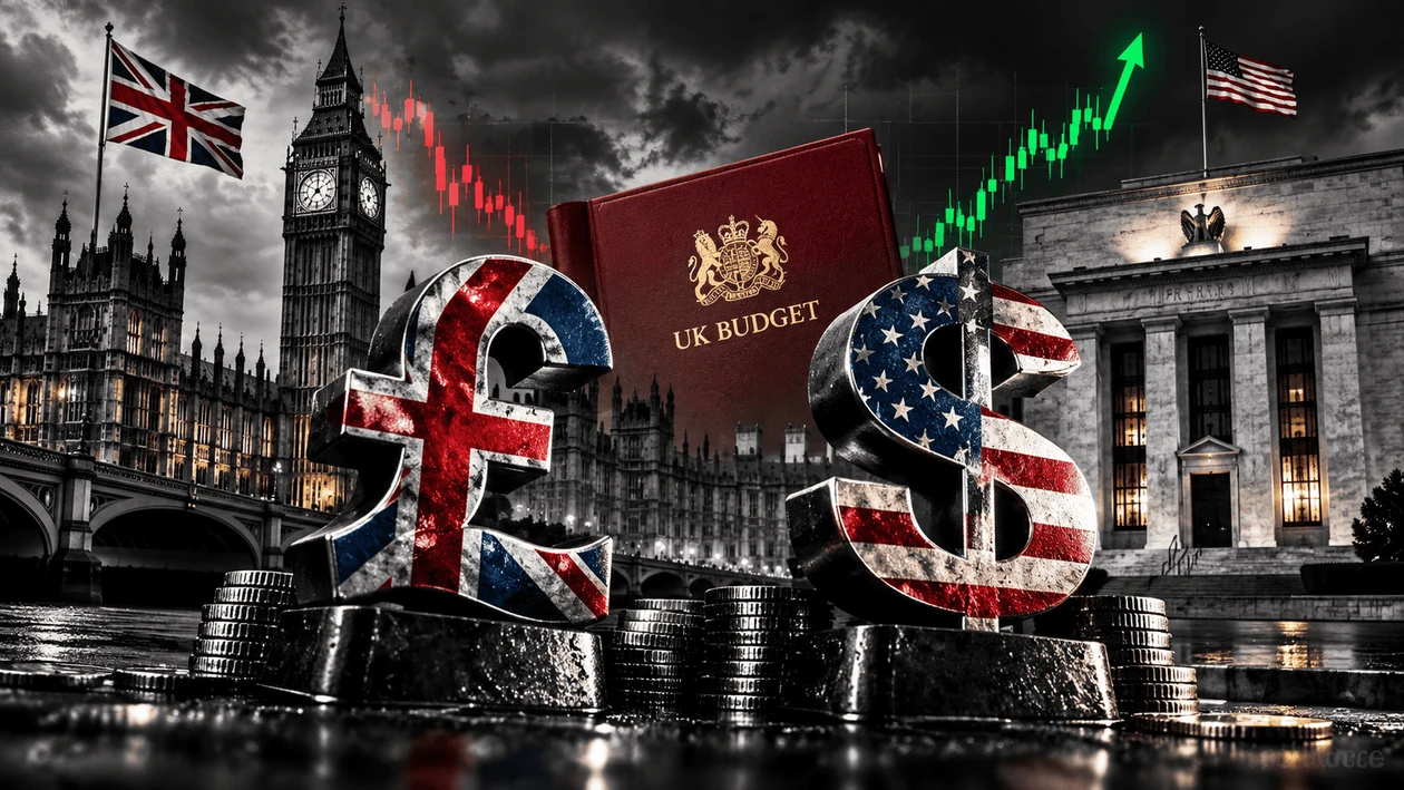 British pound and US dollar amid UK budget uncertainty and Federal Reserve policy expectations